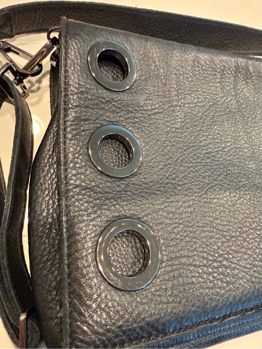 Hammitt Montana Clutch Leather Crossbody Gunmetal Hardware - Picture 7 of 15
